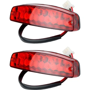 2x Atv 12 V 3 Tel Fren Stop Lambası Lisans Arka Lambası Kırmızı Atv Off Road Motosiklet Sinyal Lambası Aksesuarları Araba Işıkları (Yurt Dışından)