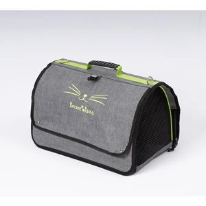 Brave Paws Perdeli Flybag Plastik Yırtılmaz Fileli Kedi ve Köpek Taşıma Çantası Havayolu Çantası