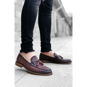 Big King Desenli Deri Püsküllü Erkek Klasik Ayakkabı