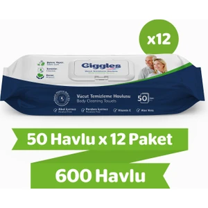 Giiggles Giggles Perine Vücut Temizleme Havlusu 600 Adet