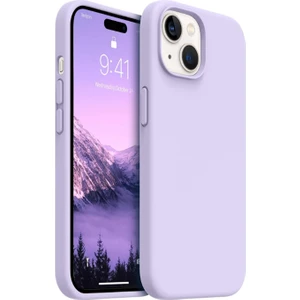 Apple Iphone 15 Plus Kılıf Kadife Lansman Soft Yumuşak  Silikon Kamera Korumalı Kapak Lila