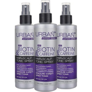 Urban Care Expert Biotin & Kafein Sprey Tonik 200 ml x 3