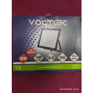 Voltek 50 Watt LED Projektör 3000K Gün Işığı