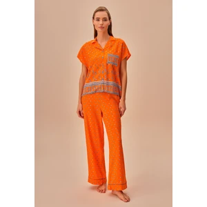 Orange Maskülen Pijama Takımı