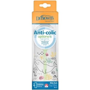 Dr. Brown's Geniş Ağız Anti-Kolik Pp Biberon 270 ml  Okyanus Balina Desenli