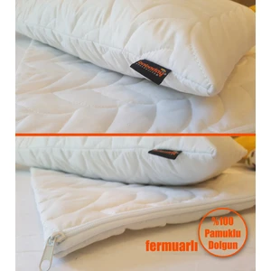 Pamuklu Kumaş Yastık Alezi 2'li Paket