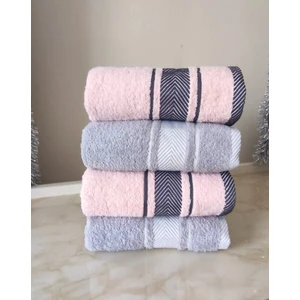 Denizli Hatırası 50X85 Fluffy 100% Pamuk Havlu Seti 4'lü