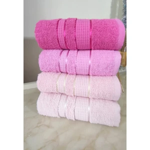 Denizli Hatırası 50X85 Fluffy 100% Pamuk Havlu Seti 4'lü
