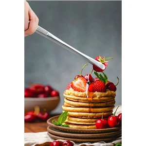 Şef Cımbızı Aşçı Sunum Maşası Metal ve Ekstra Uzun - 20 cm