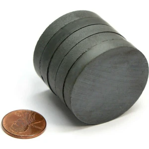 Dünya Magnet 50 Adet 25X3 Büyük Yuvarlak Ferrit Mıknatıs Kokulu Taş Nişan Süsleme Mıknatısı