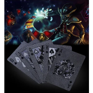 Siyah Kaplama İskambil Oyun Kartı