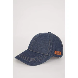 Erkek Etiket Baskılı Jean Cap Şapka A9520AX24SM