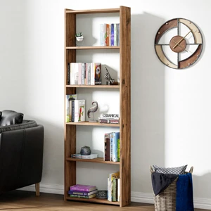KTS2 Modern 5 Raflı Kitaplık - 60x180cm - Çam