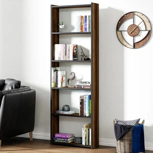 KTS2 Modern 5 Raflı Kitaplık - 60x180cm - Ceviz
