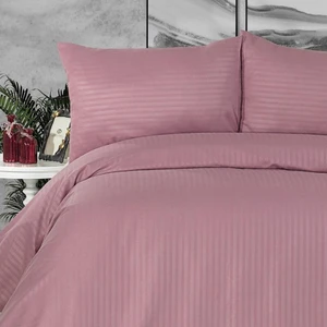 Miabella Home Çift Kişilik Çizgili Saten Nevresim Takımı 12717