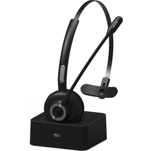 Bluetooth Kablosuz Kulaklık Mikrofonlu Eller Serbest Çağrı Kulaklık Çağrı Merkezi Ofis Kamyon Sürücüsü Için Şarj Tabanı (Yurt Dışından)