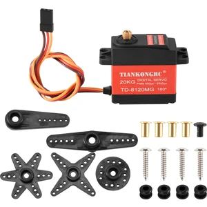 TD-8120MG Su Geçirmez Metal Dişli Dijital Servo 20KG Yüksek Tork 180 Açı Rc Uzaktan Kumanda Araba Modeli Araç 20KG Servo (Yurt Dışından)