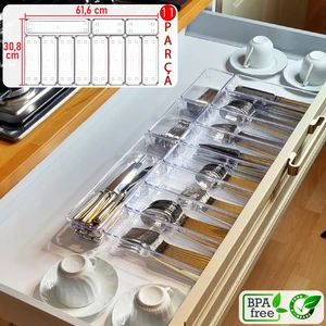 Color House 11'Li Set Kaşıklık Mutfak Çekmece Içi Düzenleyici Modüler Makyaj Takı Banyo Hobi Buzdolabı Ilaç Organizer