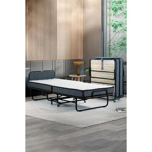 Niron Otel Katlanır Yatak - 90x200 cm Tek Kişilik Yaylı Yatak ve Karyola