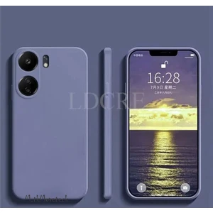 M.TK Moveteck Xiaomi Poco C65 Kılıf Kamera Korumalı Yumuşak Silikon + 9h Ekran Koruyucu Cam 2'li Set