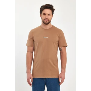 Erkek Önü Rodi Baskılı  Bisiklet Yaka T-Shirt RD24YE002757