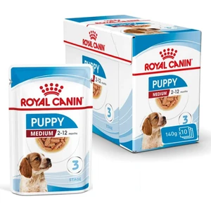 Royal Canin Medium Puppy Gravy Yavru Köpek Yaş Maması 140 gr x 10 Adet