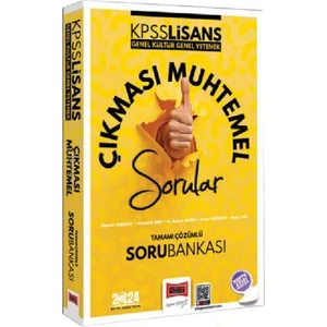 Yargı Yayınevi 2024 KPSS Lisans Genel Kültür  Genel Yetenek Çıkması Muhtemel Sorular Soru Bankası