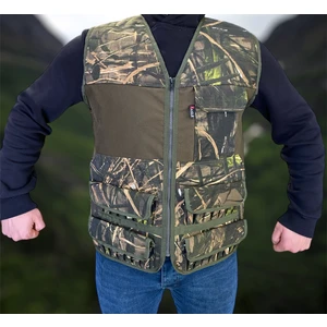 Avcı Yeleği 30 Fişek Kapasiteli Yeşil Ağaç Desen Mevsimlik  Avcı Yeleği
