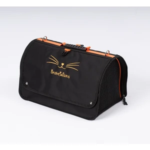 Brave Paws Flybag Fileli Kedi Taşıma Çantası 43 x 26 x 27 cm-Siyah