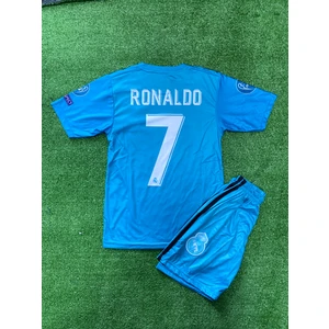 Bite Nose Real Madrid Ronaldo 2018 Deplasman Turkuaz Çocuk Halı Saha  Forması