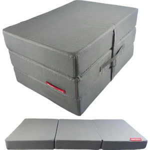 Maxisafe Pro Şantiye Yatağı 80X180X14 cm Fermuarlı Işçi Yatağı Sünger Yatak Antrasit