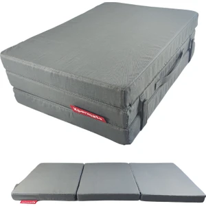 Maxisafe Pro Şantiye Yatağı 80X180X8 cm Fermuarlı Işçi Yatağı Sünger Yatak Antrasit