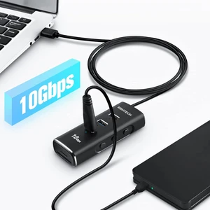 Rshtech  Alüminyum 5 In 1 Type C USB 3.1/3.2 Gen2 Hub 3* 10GBPS USB 3.2 Veri Bağlantı Noktası, Sd/tf Kart Okuyucu, 60 cm Kablo,