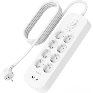 SRB003VF2M Usb-C-Usb-A 8x Akım Korumalı Priz 2 Metre