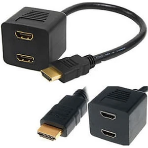 4587 2 Port HDMI Splitter Switch Çoklayıcı Çoklu Ekran