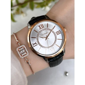 Pierre Cardin Deri Kordon Kadın Kol Saati 30 mt Su Gecirmez+Bileklik PR.08.KD.2002F06