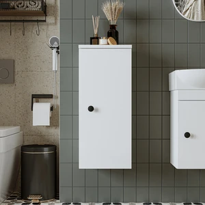 Suntalam 70 x 25 cm Banyo Boy Dolabı Mat Beyaz