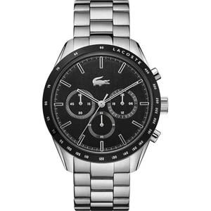 Erkek Kol Saati Metal Kordonlu Siyah Kadranlı 44 mm Analog Mekanizma