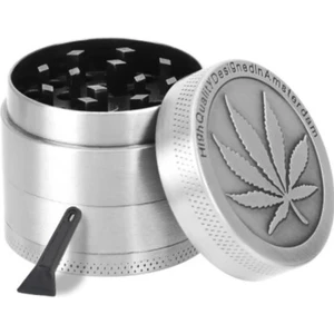 Üst Düzey Kaliteli Çelik Herbal Öğütücü Grinder Mıknatıslı Kapak 4 Katmanlı Yapı 4 cm Çap Cepte Taşınabilir