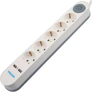 5'li 2 Metre Kablolu Çift USB Anahtarlı Priz SPS1153A/51