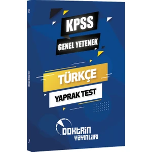 Doktrin Yayınları KPSS Türkçe Yaprak Test