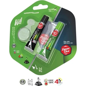 Zipper Glue Iran Malı Çift Karışımlı Yapıştırıcı 16 gr Şeffaf