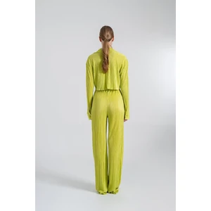 Holly Lolly Beli Lastikli Esnek Comfy Pantolon Yeşil