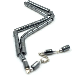 Hematit Taşı Tesbih 6x9 mm Kapsül Kesim