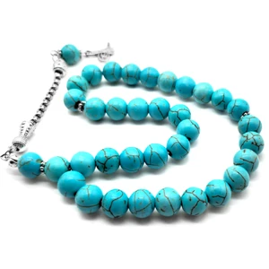 Turkuaz Taşı Tesbih 8 mm Küre Kesim