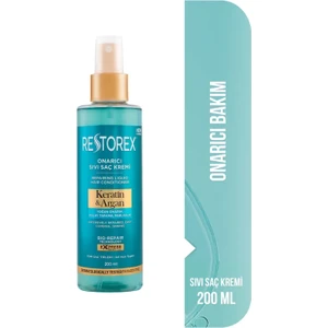Keratin & Argan Onarıcı Sıvı Saç Bakım Kremi 200 ml - Yıpranmış ve Hasar Görmüş Saçlar