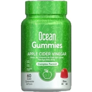Ocean Gummies Apple Cider Vinegar 60 Çiğnenebilir Jel Form