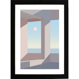Minimal 3 Poster Tablo 21 x 30 cm  - Siyah Çerçeveli