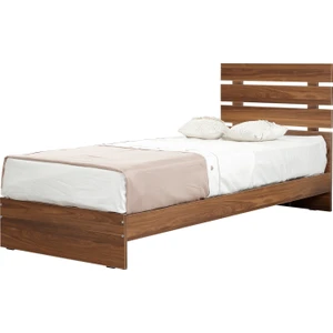 Pasific Home Huga Başlıklı Genç Odası Karyolası,Ceviz,90x200