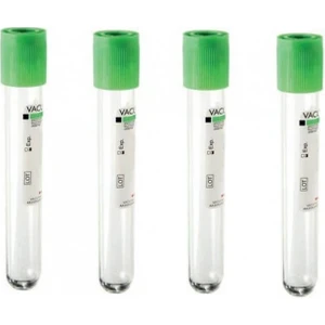 Yeşil Kapak Lityum Heparin Kan Alma Tüpü 9 Ml-16x100 mm